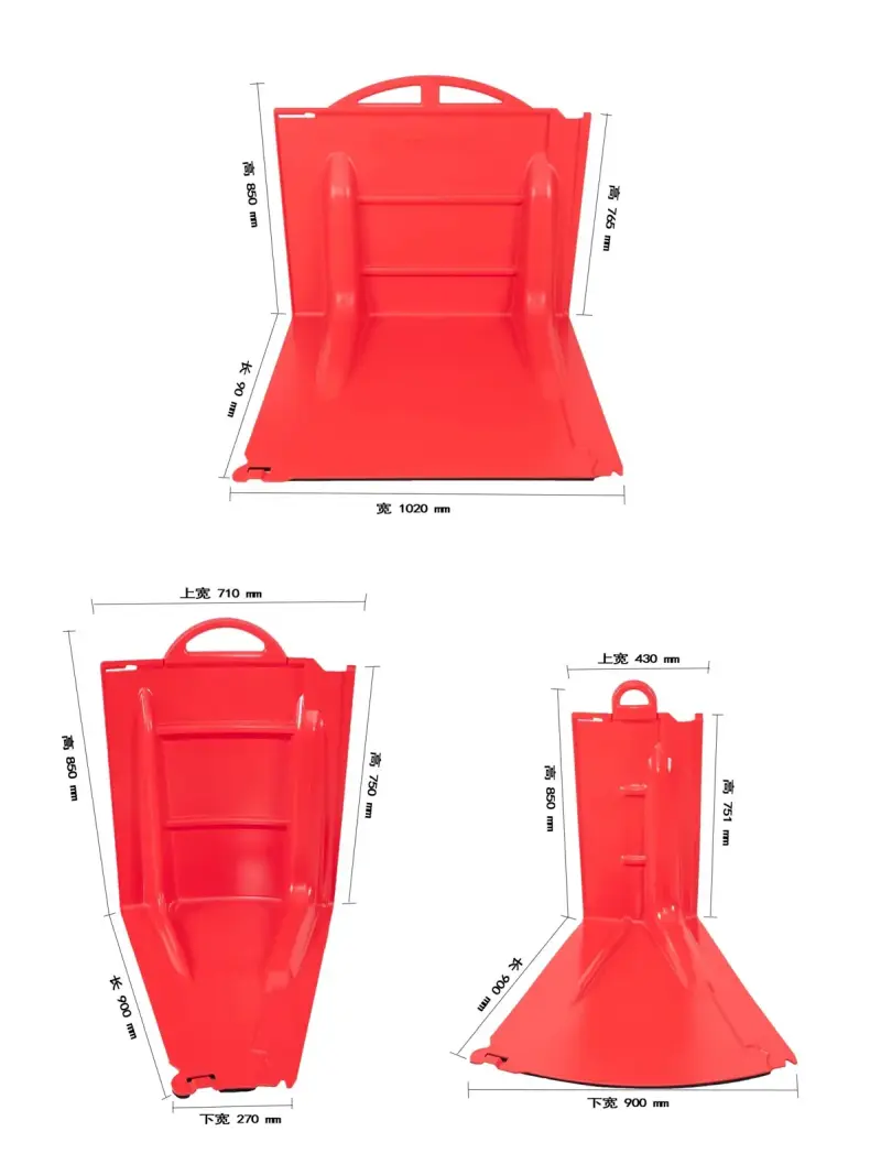 85cm high flood barriers spec.