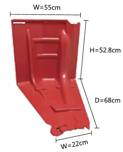 DN50 inward curve flood control barrier spec