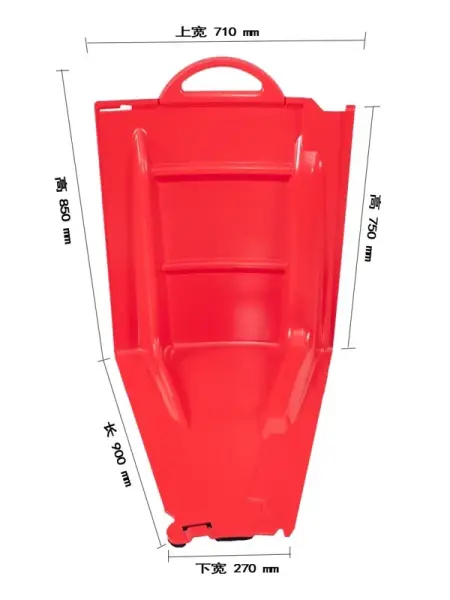 DN85 inward curve flood control barrier spec