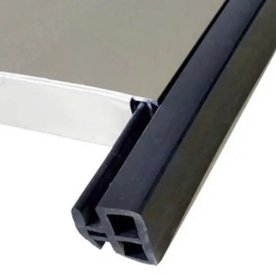 EPDM rubber seal in aluminum flood barrier