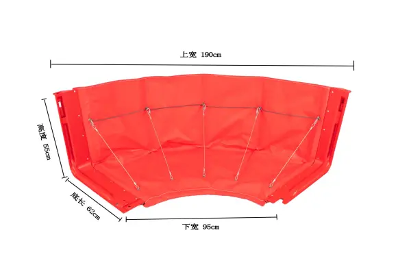 FF210N 55cm high flexible PVC inward curve flood control barrier spec