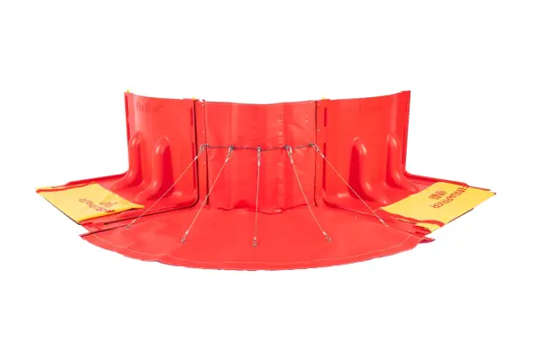 FF210W 55cm high flexible PVC outward curve water diversion barrier